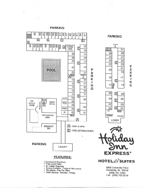 layout of hotel property