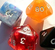 photo of multi-sided dice